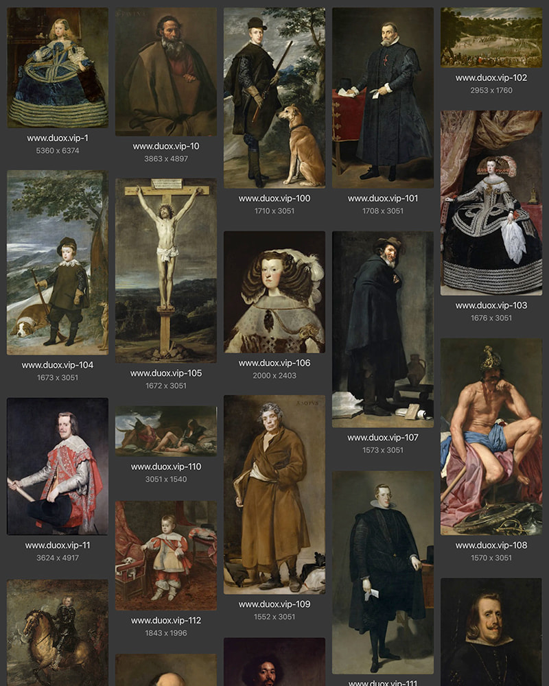 德·席尔瓦·委拉斯凯兹Diego Rodríguez de Silva y Velázquez西班牙16.17世纪文艺复兴巴洛克油画合集 115副 [JPG+TIF/6.17GB] H072
