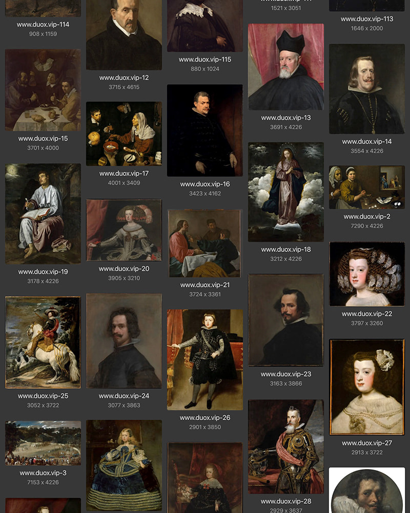 德·席尔瓦·委拉斯凯兹Diego Rodríguez de Silva y Velázquez西班牙16.17世纪文艺复兴巴洛克油画合集 115副 [JPG+TIF/6.17GB] H072