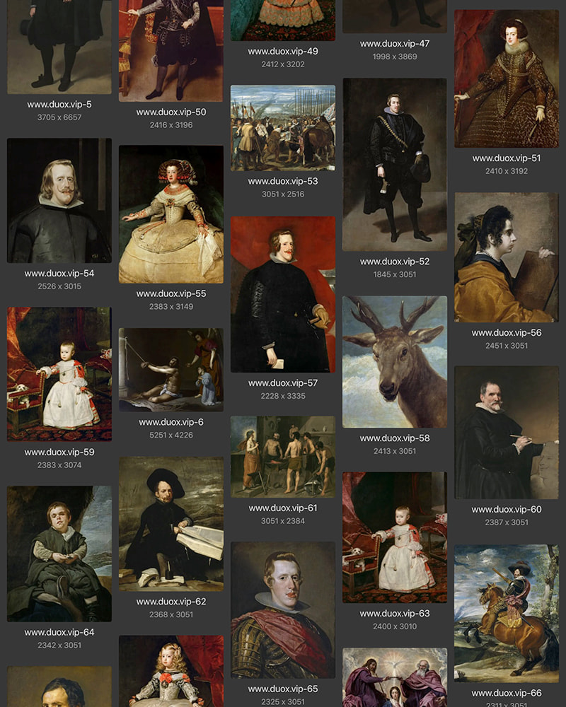 德·席尔瓦·委拉斯凯兹Diego Rodríguez de Silva y Velázquez西班牙16.17世纪文艺复兴巴洛克油画合集 115副 [JPG+TIF/6.17GB] H072