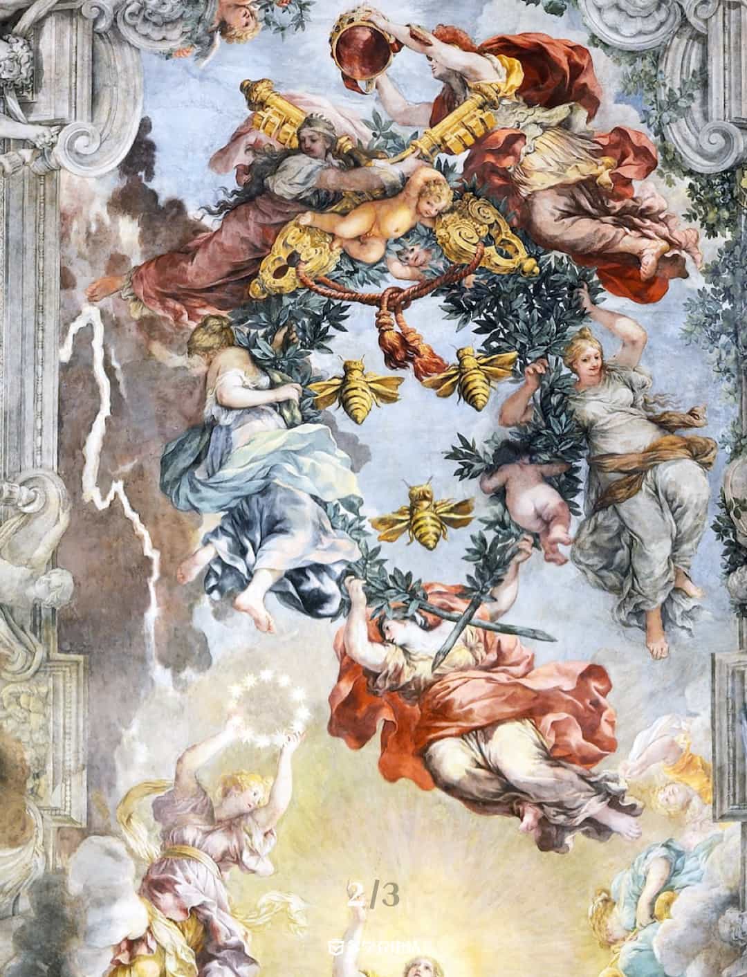 名画｜《神佑的寓言》  彼得罗·达·科尔托纳  赏析高清下载