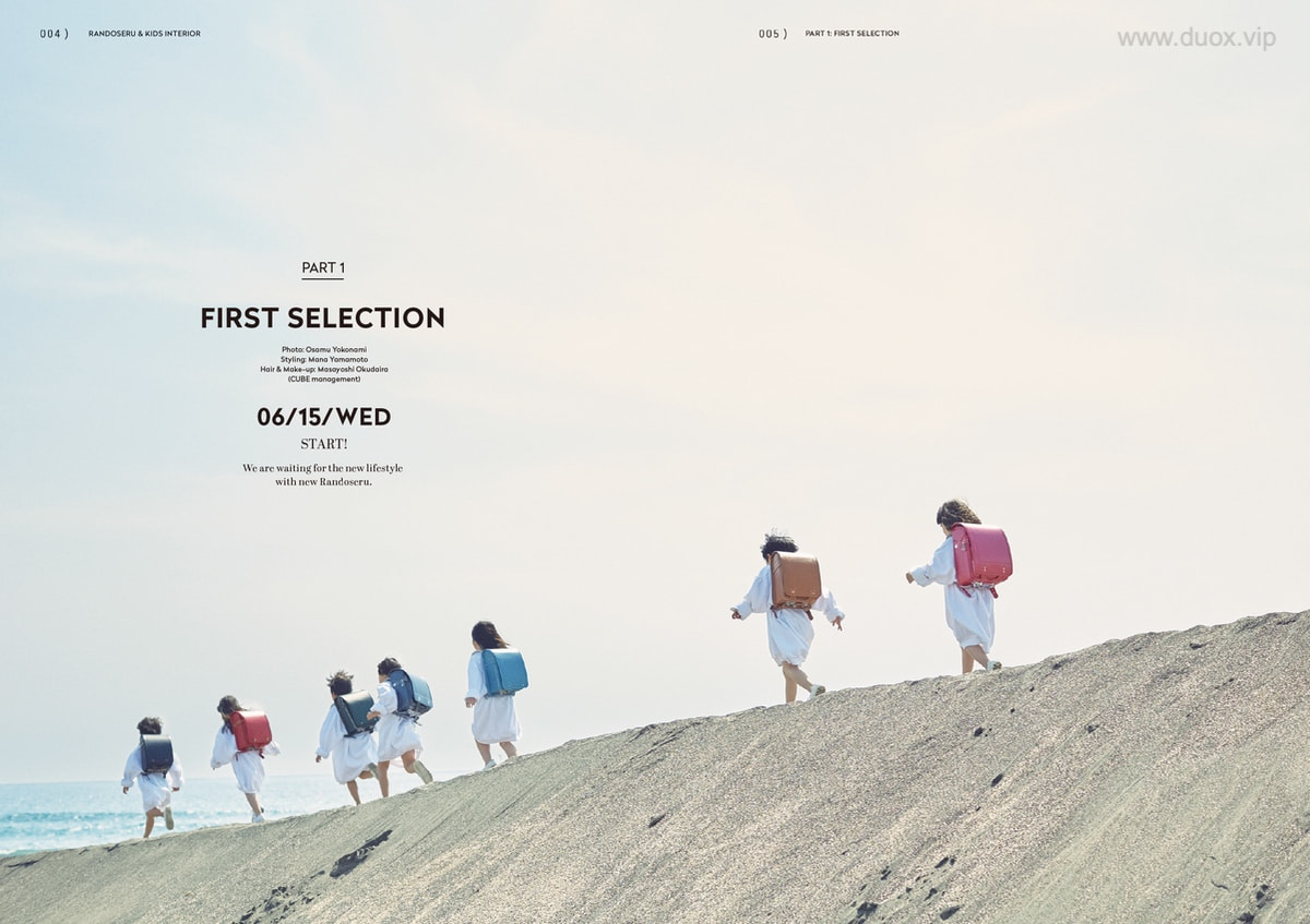 日系画册 伊势丹三越 2017 SPRING 儿童小清新背包多色宣传画册 [45P/97.3MB]