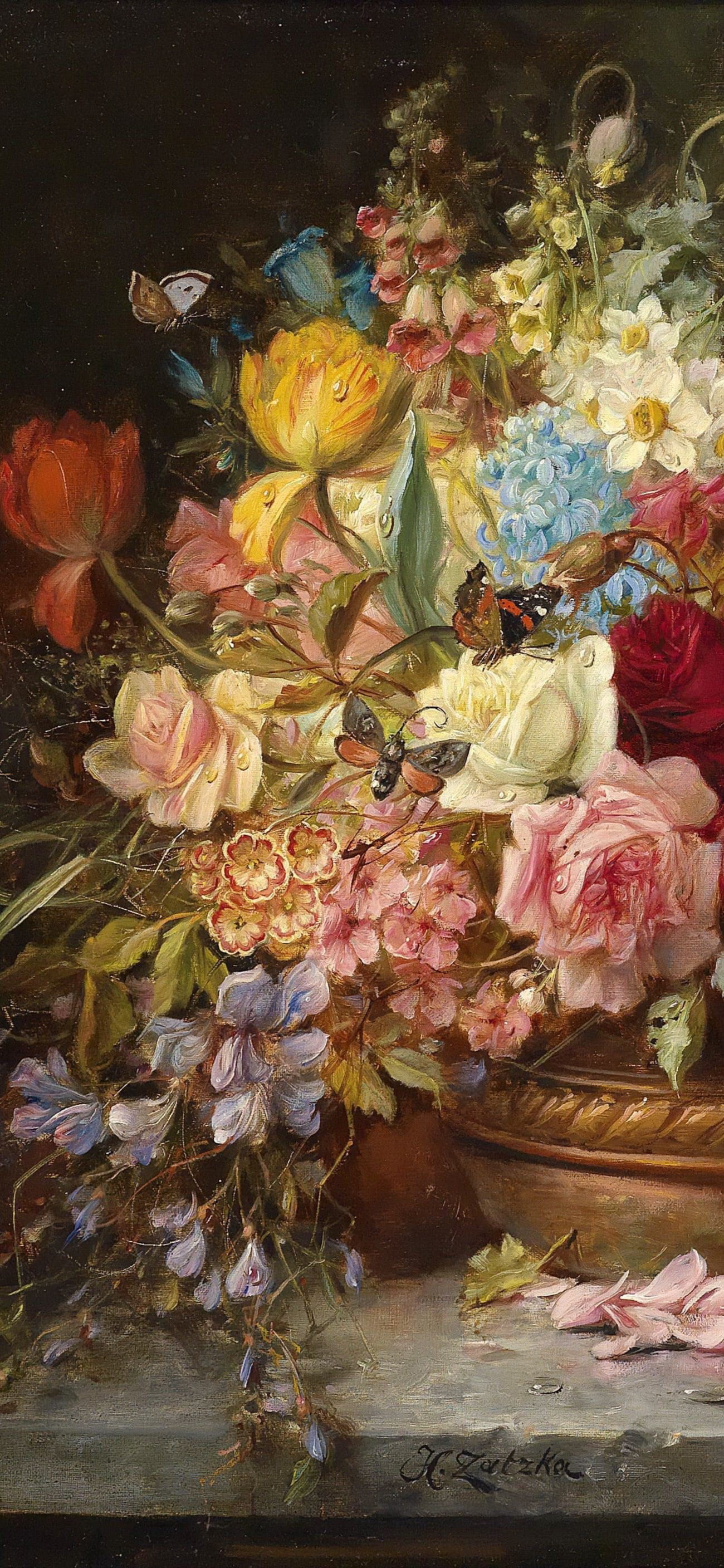 壁纸VOL.17｜花卉油画壁纸