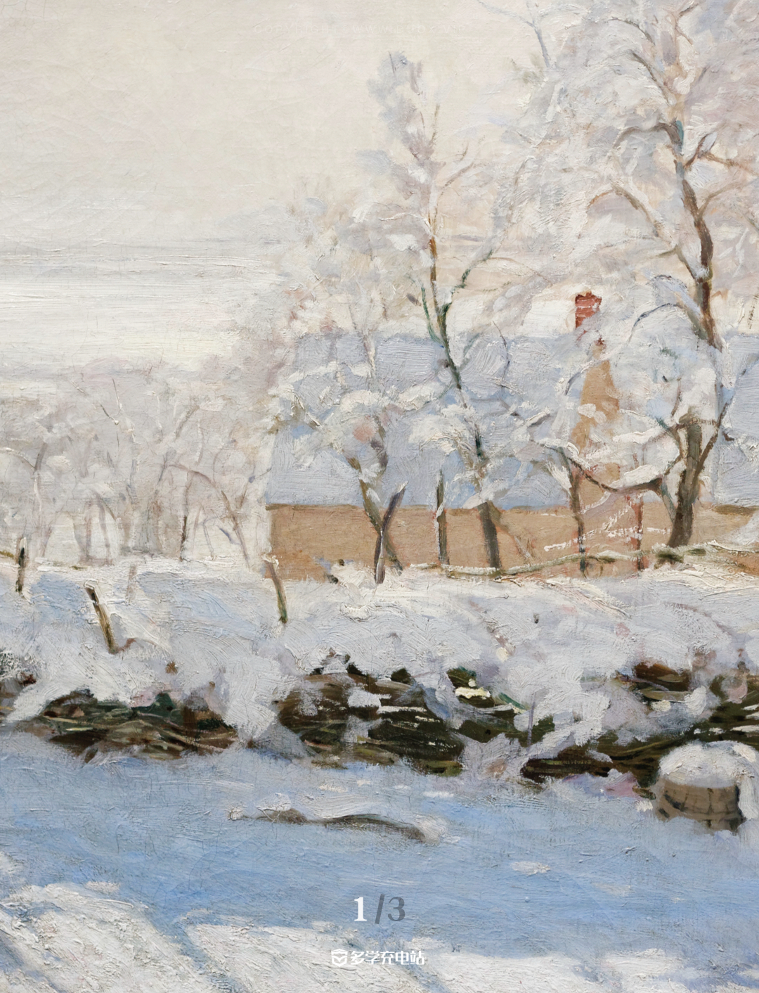 名画｜《喜鹊》印象派  克劳德·莫奈  赏析高清下载