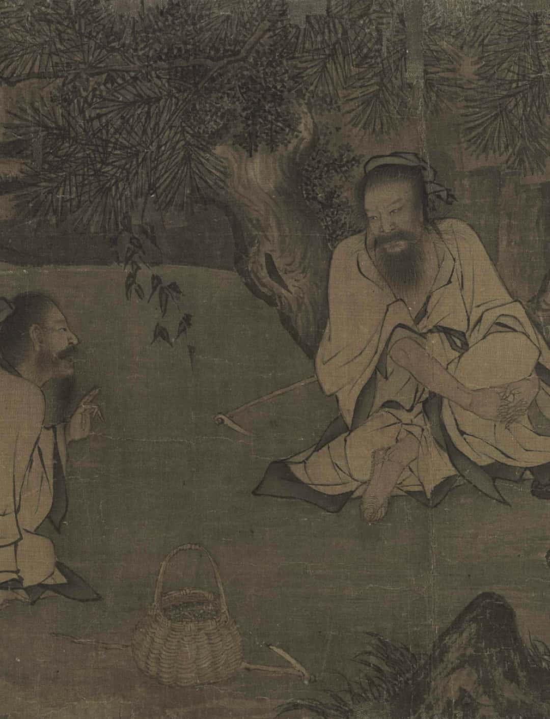 名画|《采薇图》南宋四大画家之李唐  赏析全卷下载