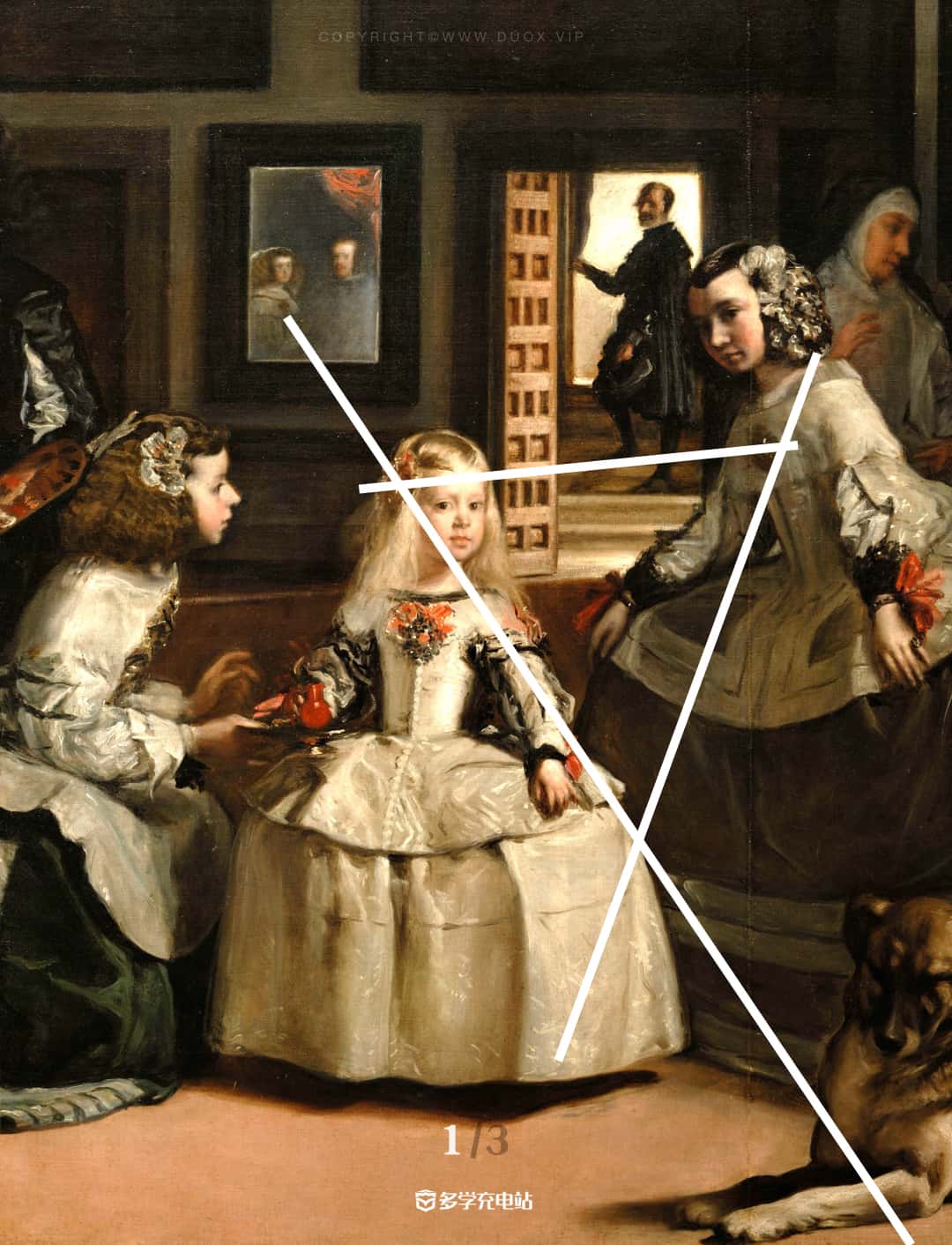 让毕加索临摹58遍的神作-《宫娥》赏析及原图下载