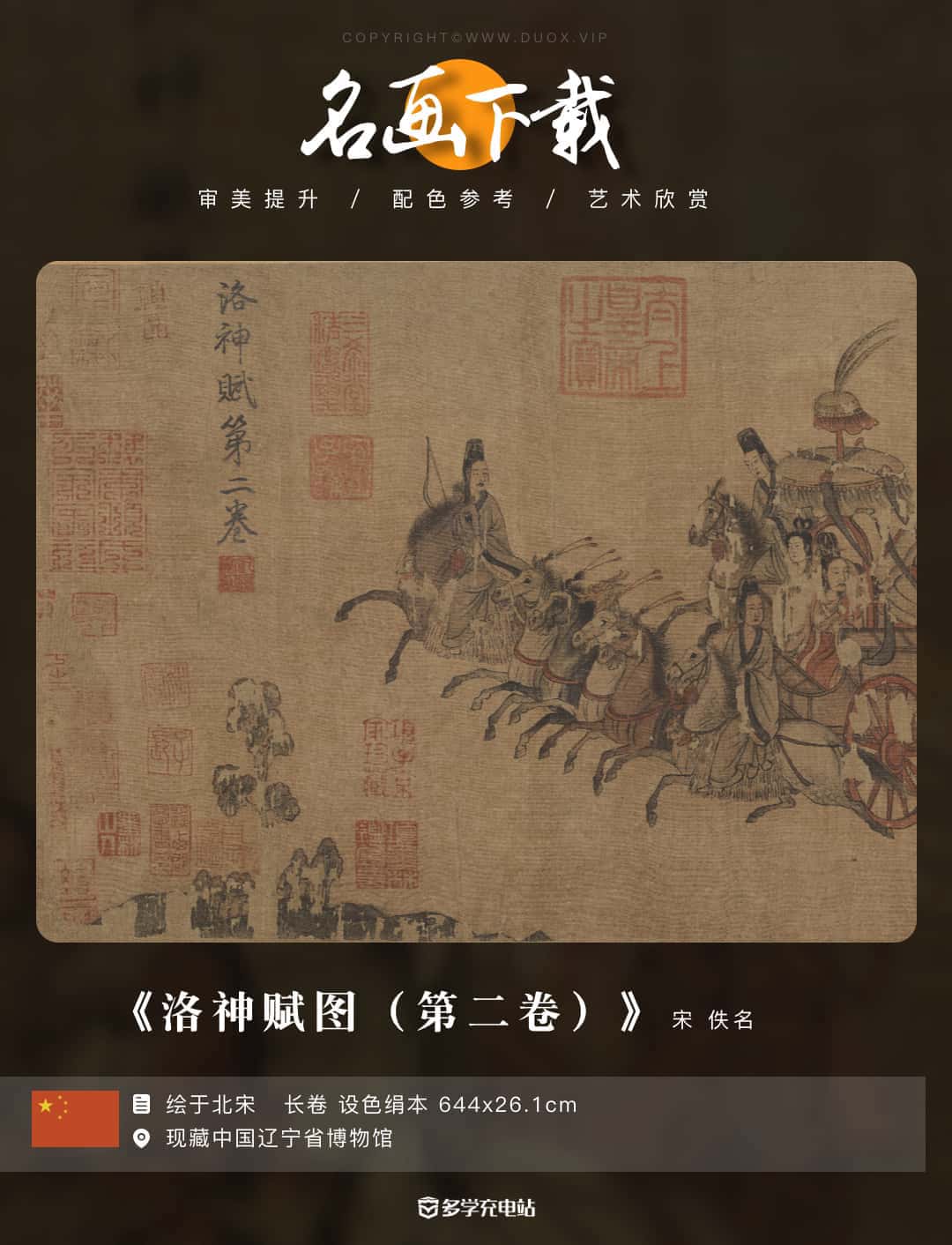 中国十大传世名画-《洛神赋图》顾恺之 辽宁博物馆