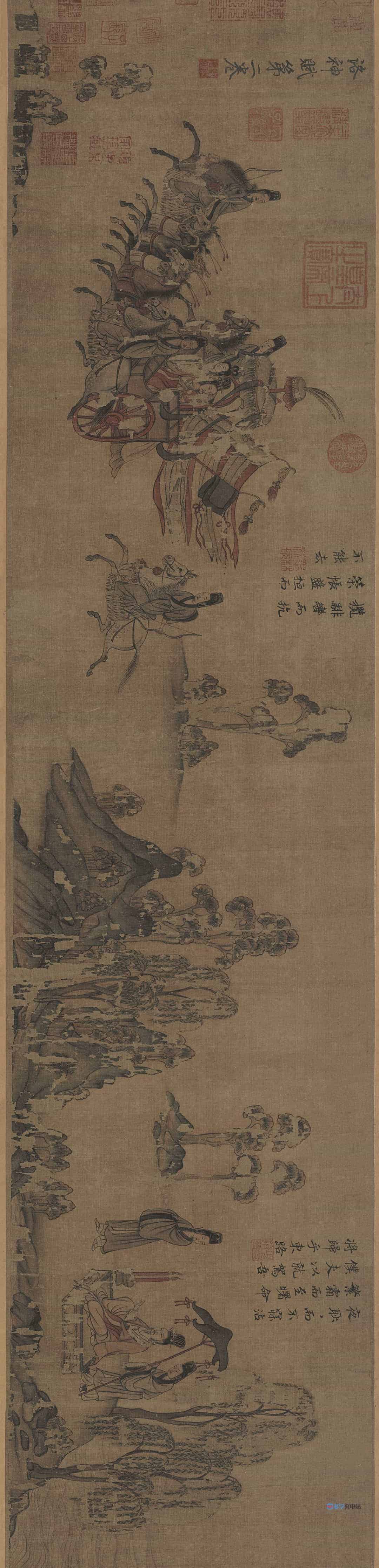 中国十大传世名画-《洛神赋图》顾恺之 辽宁博物馆