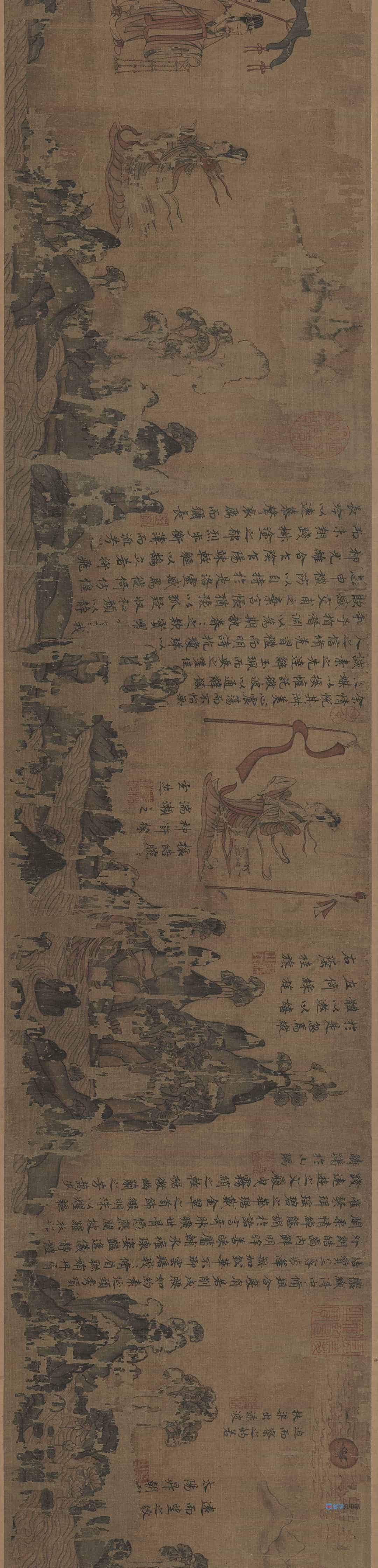 中国十大传世名画-《洛神赋图》顾恺之 辽宁博物馆