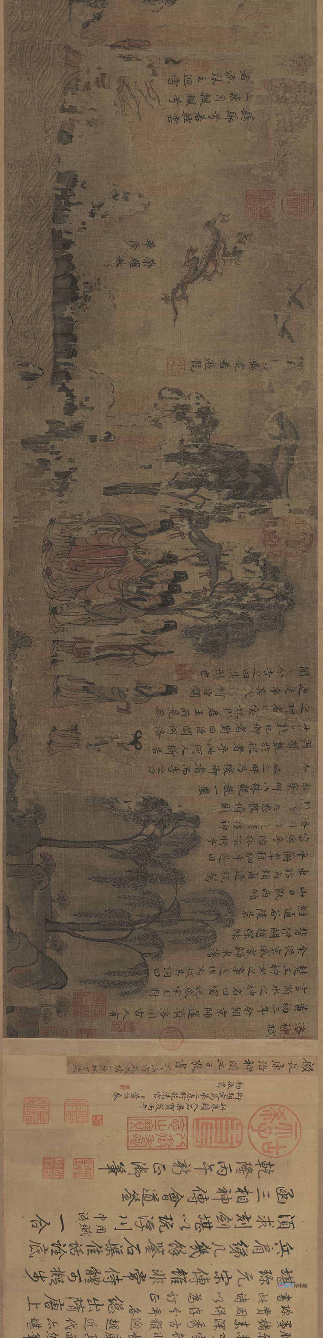 中国十大传世名画-《洛神赋图》顾恺之 辽宁博物馆