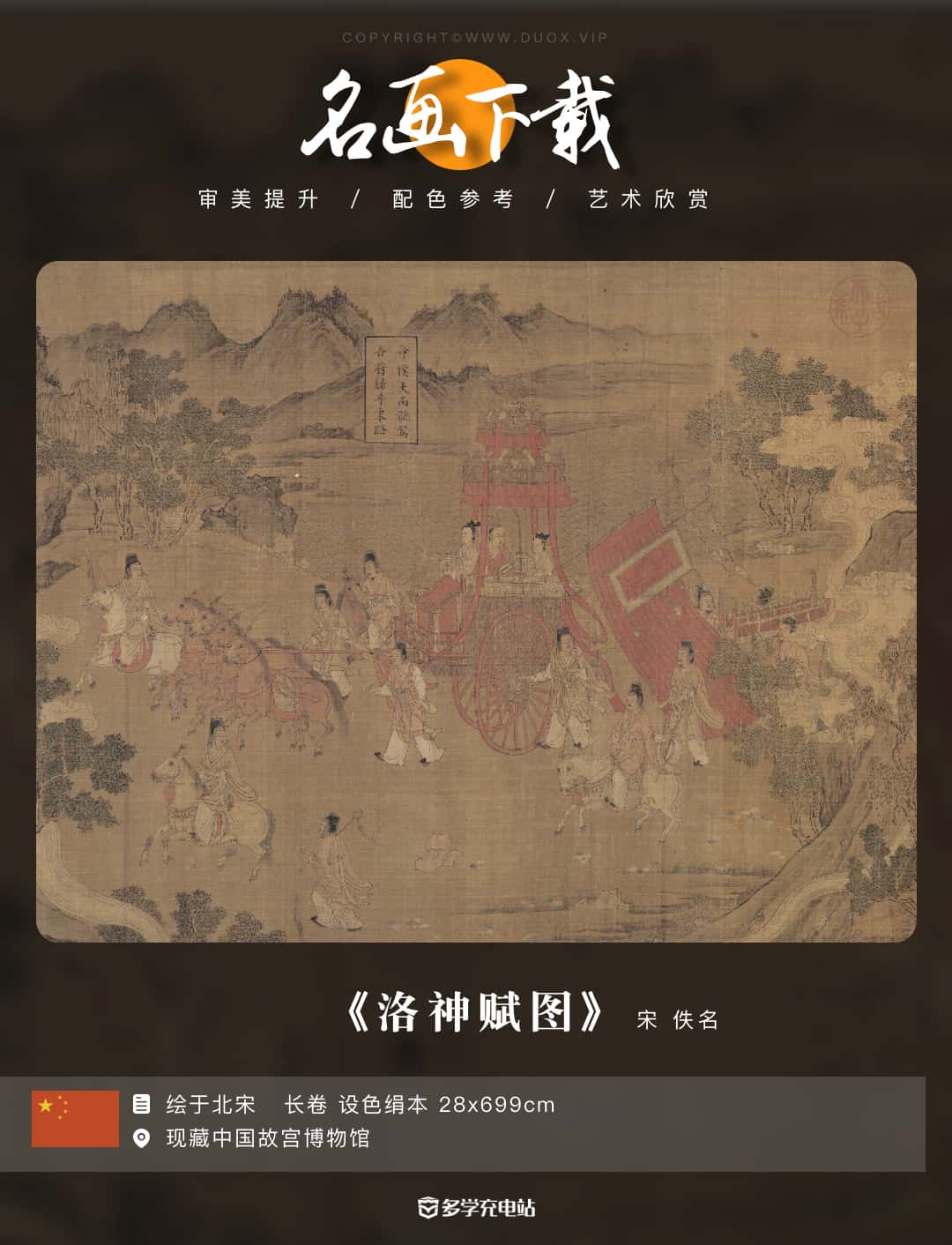 中国十大传世名画-《洛神赋图》顾恺之 故宫博物馆