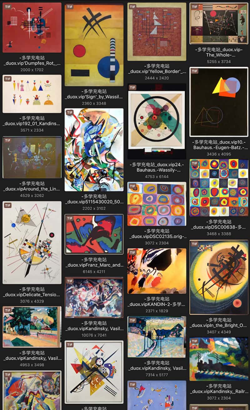 瓦西里·康定斯基 Василий Кандинский Wassily Kandinsky 法国18.19世纪油画合集 218副 [JPG+TIF/4.67GB] H054