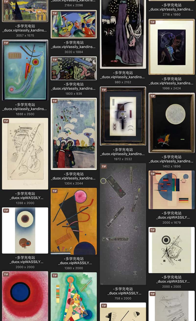 瓦西里·康定斯基 Василий Кандинский Wassily Kandinsky 法国18.19世纪油画合集 218副 [JPG+TIF/4.67GB] H054