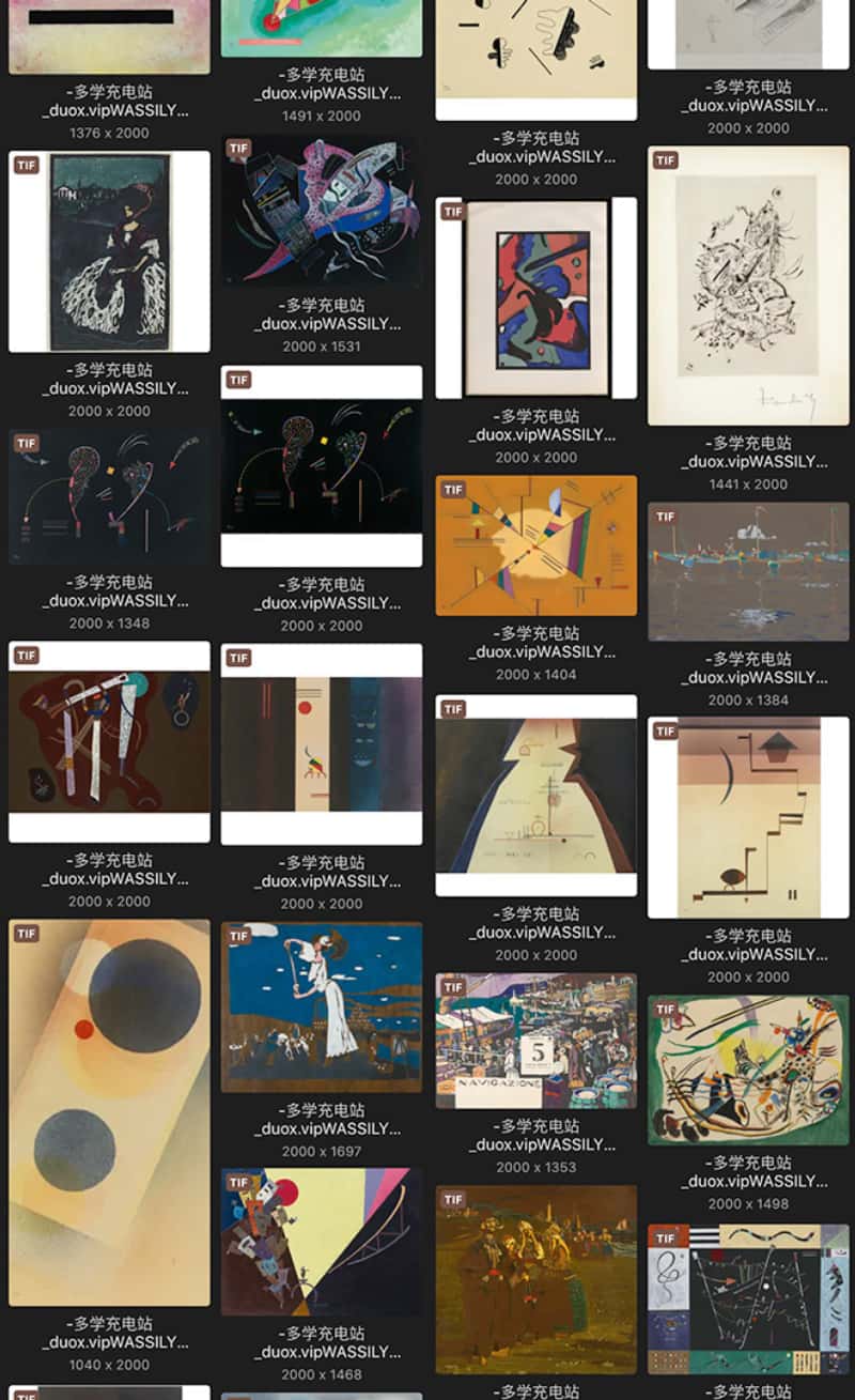 瓦西里·康定斯基 Василий Кандинский Wassily Kandinsky 法国18.19世纪油画合集 218副 [JPG+TIF/4.67GB] H054