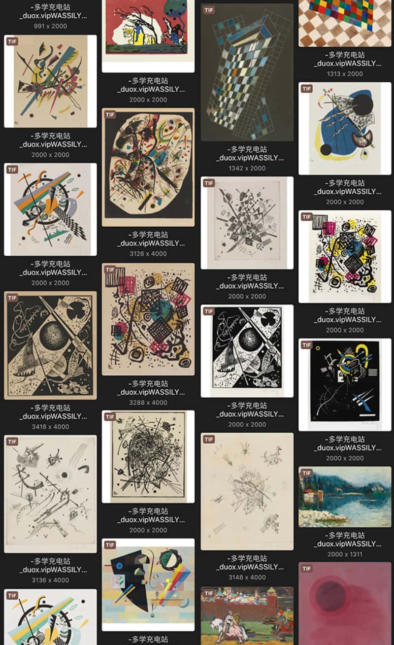 瓦西里·康定斯基 Василий Кандинский Wassily Kandinsky 法国18.19世纪油画合集 218副 [JPG+TIF/4.67GB] H054