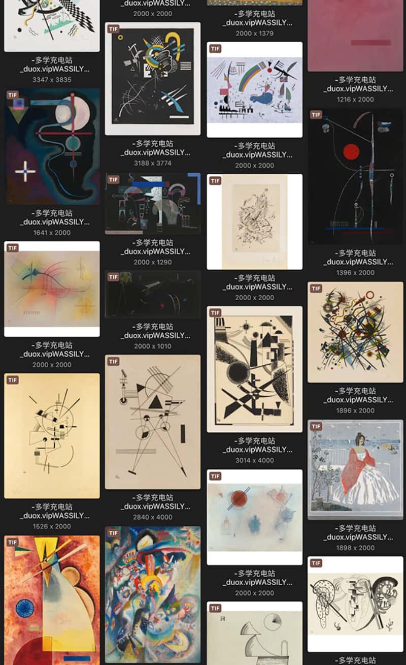 瓦西里·康定斯基 Василий Кандинский Wassily Kandinsky 法国18.19世纪油画合集 218副 [JPG+TIF/4.67GB] H054