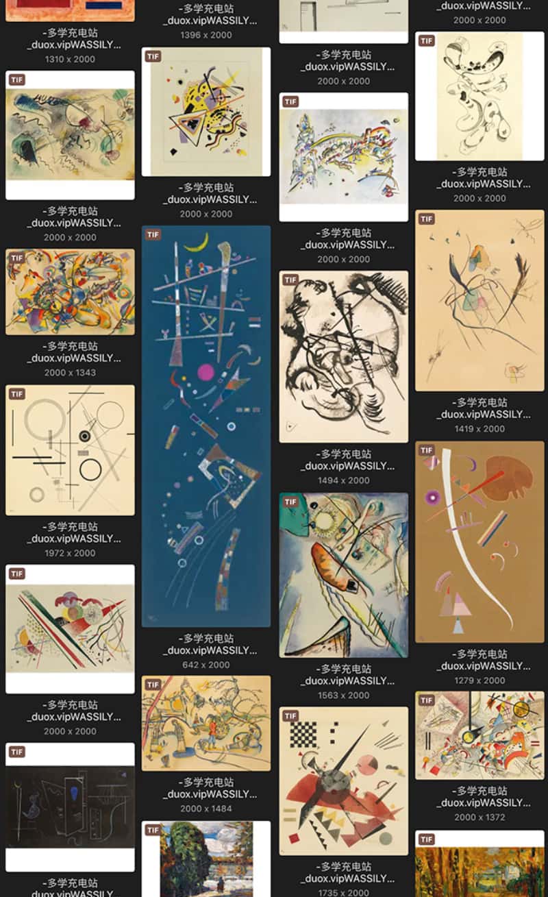 瓦西里·康定斯基 Василий Кандинский Wassily Kandinsky 法国18.19世纪油画合集 218副 [JPG+TIF/4.67GB] H054