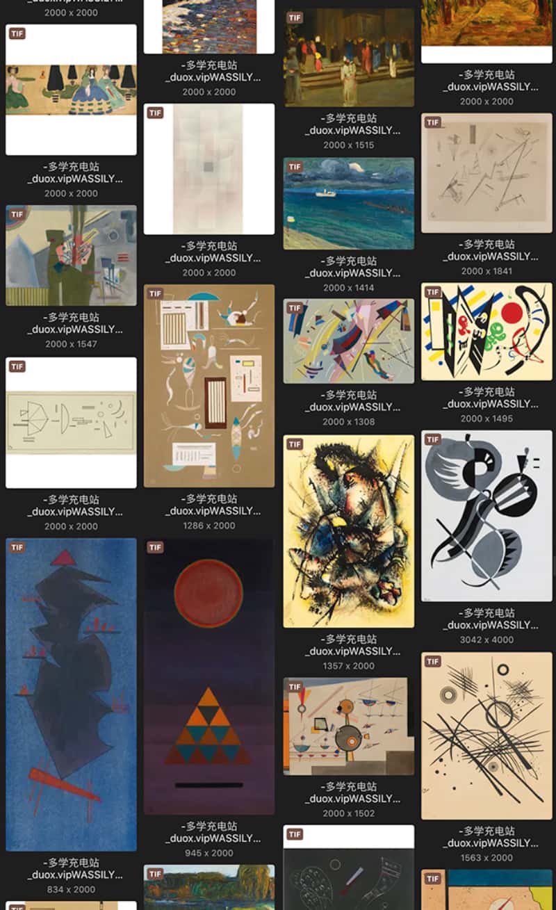 瓦西里·康定斯基 Василий Кандинский Wassily Kandinsky 法国18.19世纪油画合集 218副 [JPG+TIF/4.67GB] H054