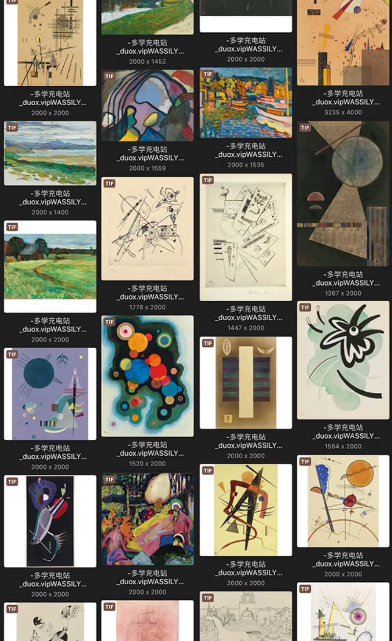瓦西里·康定斯基 Василий Кандинский Wassily Kandinsky 法国18.19世纪油画合集 218副 [JPG+TIF/4.67GB] H054