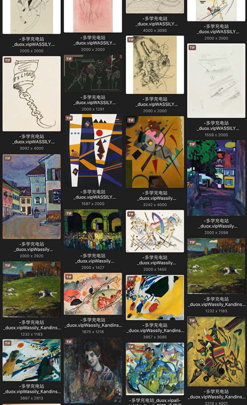 瓦西里·康定斯基 Василий Кандинский Wassily Kandinsky 法国18.19世纪油画合集 218副 [JPG+TIF/4.67GB] H054