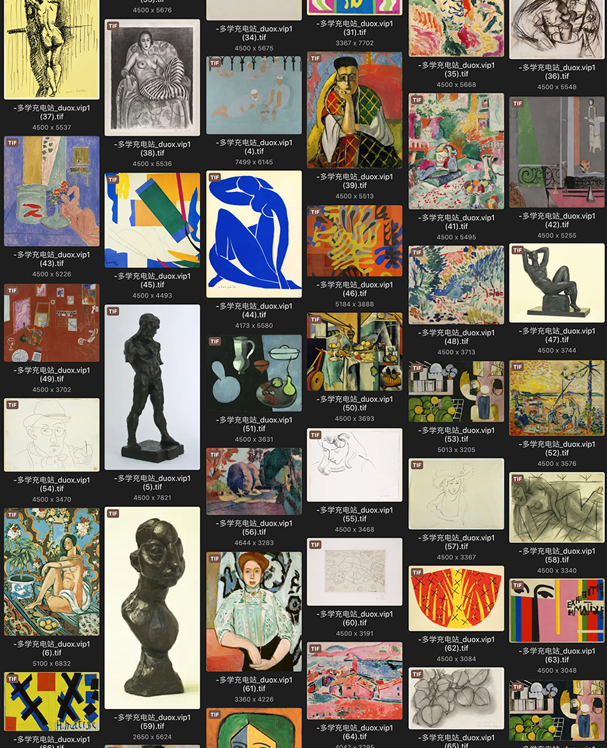 亨利·马蒂斯Henri Matisse法国19.20世纪油画合集 524副 [JPG+TIF/6.86GB] H021