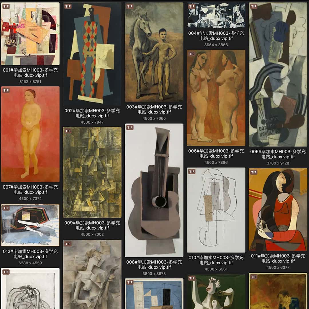 巴勃罗·毕加索 Pablo Picasso 西班牙18.19世纪油画作品合集[361TIF/JPG11.99GB] H017