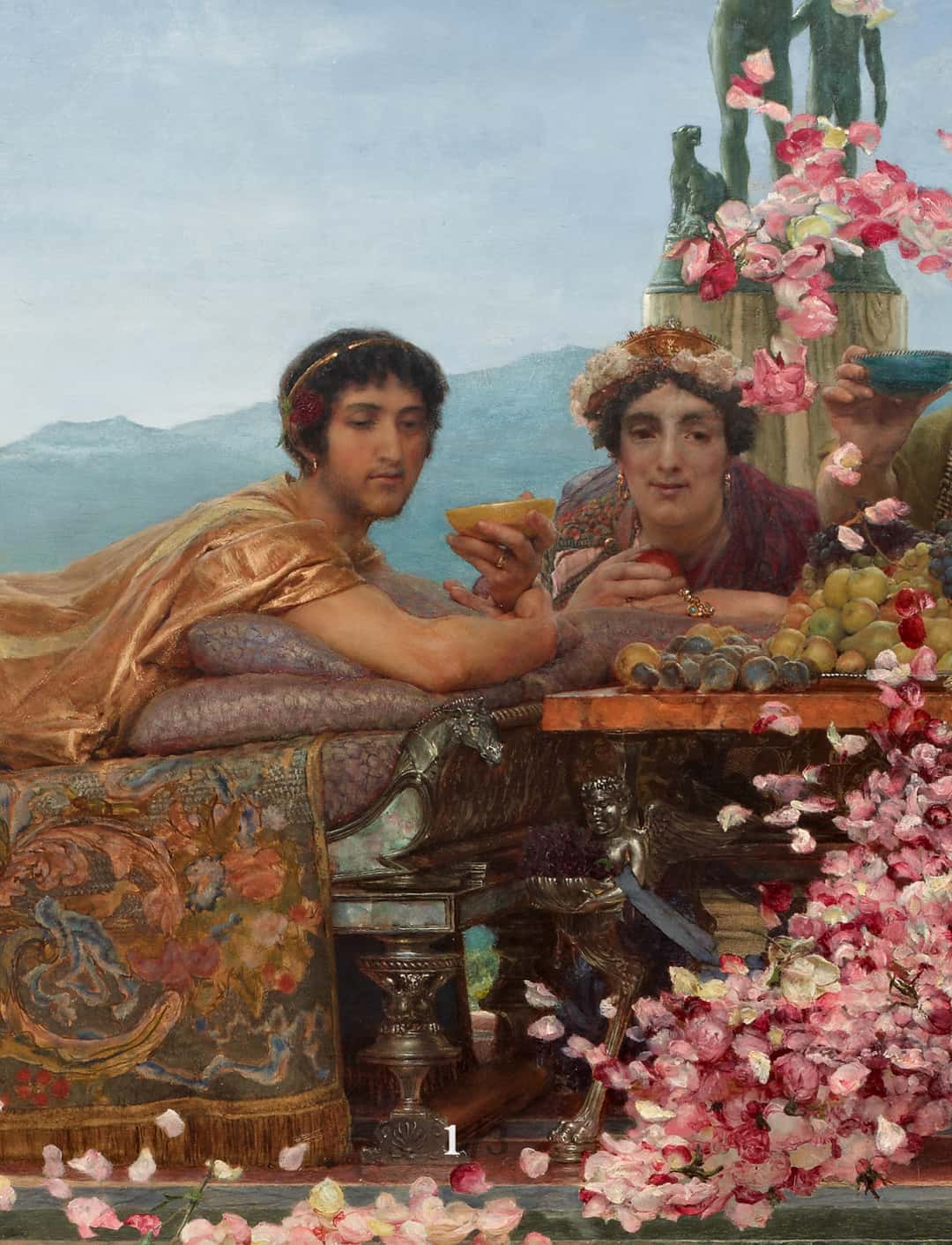 名画赏析|每一片花瓣都代表着死亡《埃拉加巴卢斯的玫瑰》劳伦斯·阿尔玛·塔德玛