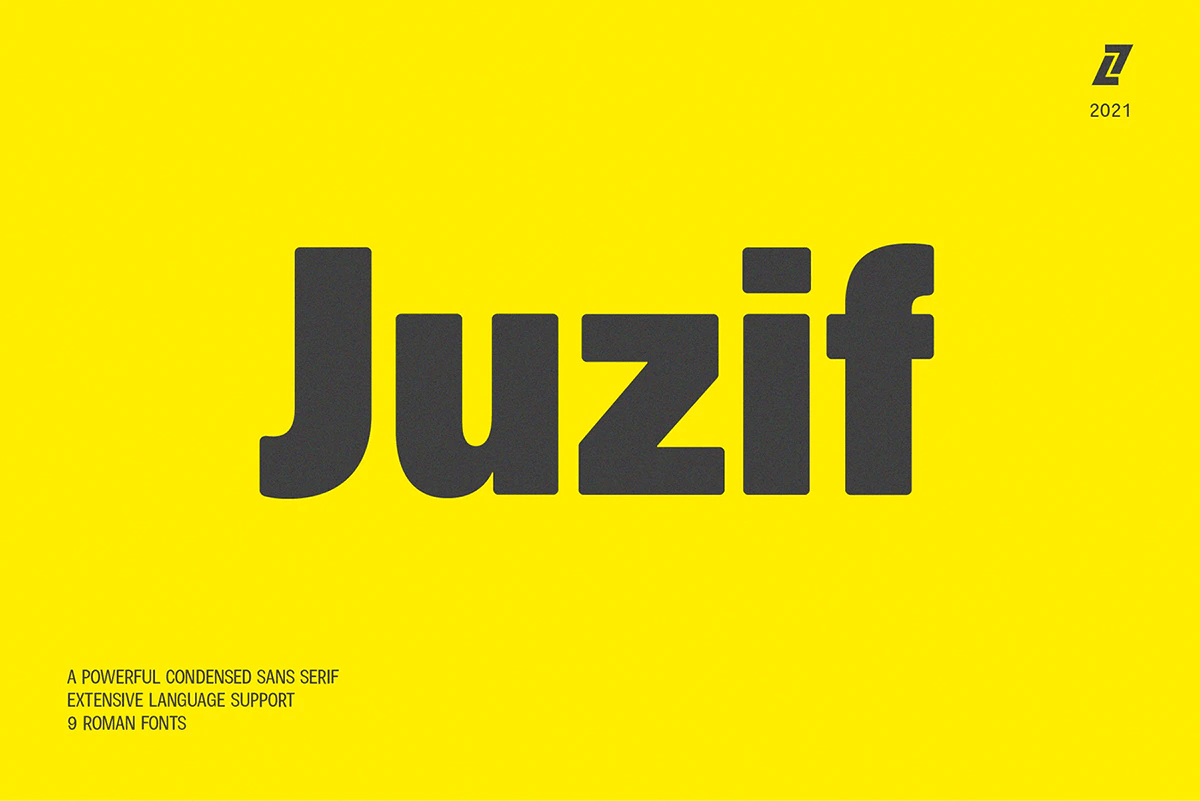 免费非衬线字体 Juzif Sans Serif Demo