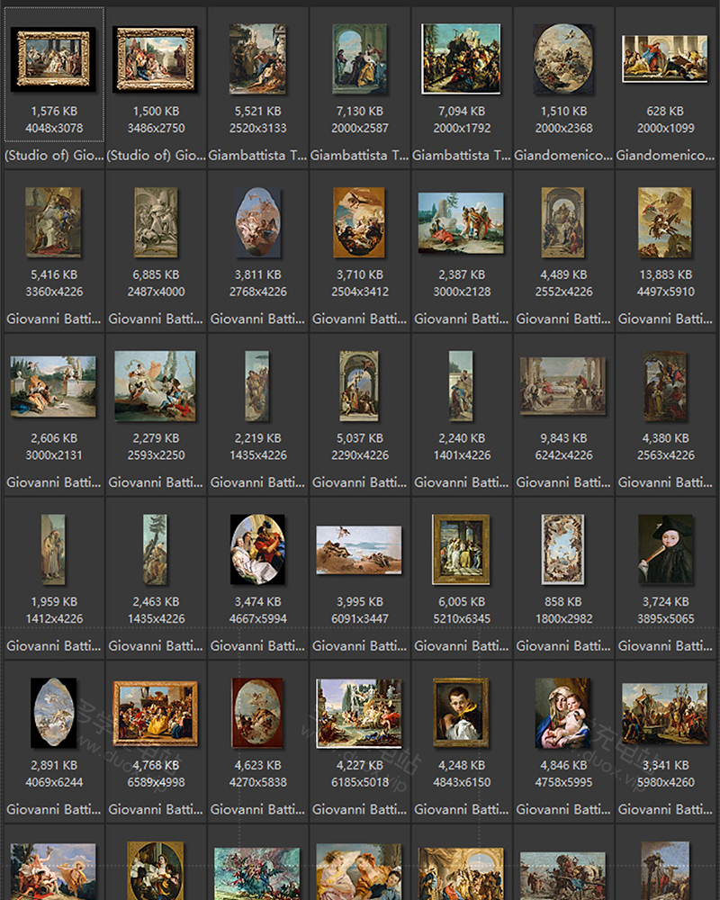 提埃波罗Giovanni Battista 17世纪油画合集包 JPG 160副 366MB H009
