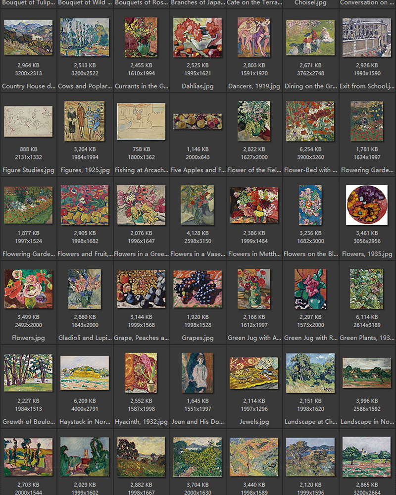 路易斯沃塔特Louis Valtat 法国19.20世纪 野兽派油画合集包  226副 [JPG/723.5MB] H056