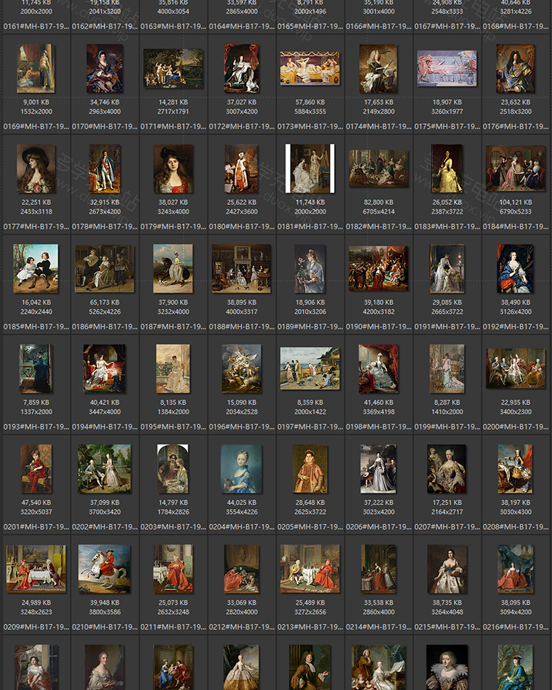 欧洲宫廷贵族油画精选合集包 1013副 [JPG+TIF/35.53GB] G001