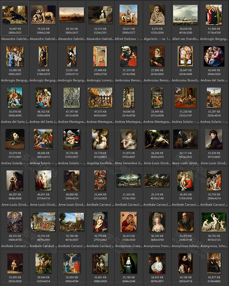 卢浮宫Musée du Louvre 馆藏油画艺术作品合集 2053副 [TIF/68.95GB] B012