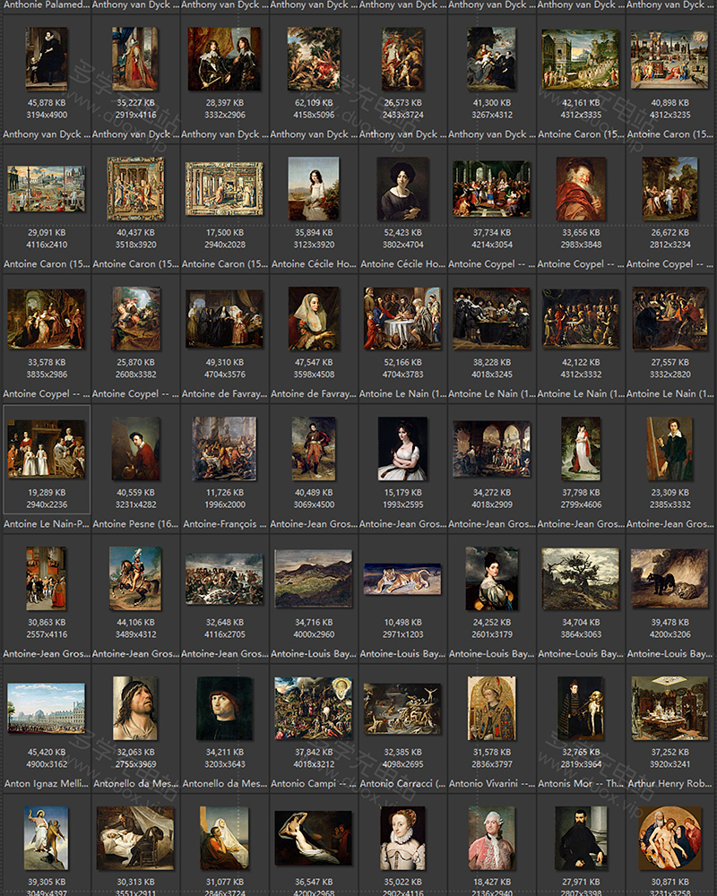 卢浮宫Musée du Louvre 馆藏油画艺术作品合集 2053副 [TIF/68.95GB] B012