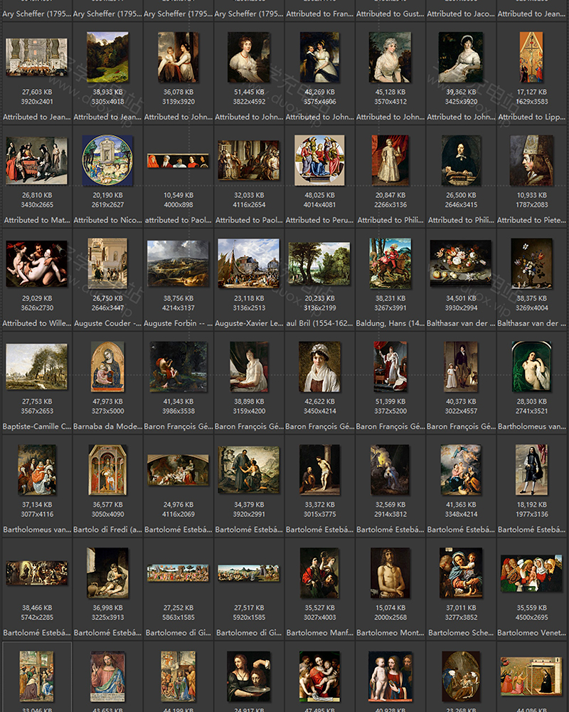 卢浮宫Musée du Louvre 馆藏油画艺术作品合集 2053副 [TIF/68.95GB] B012