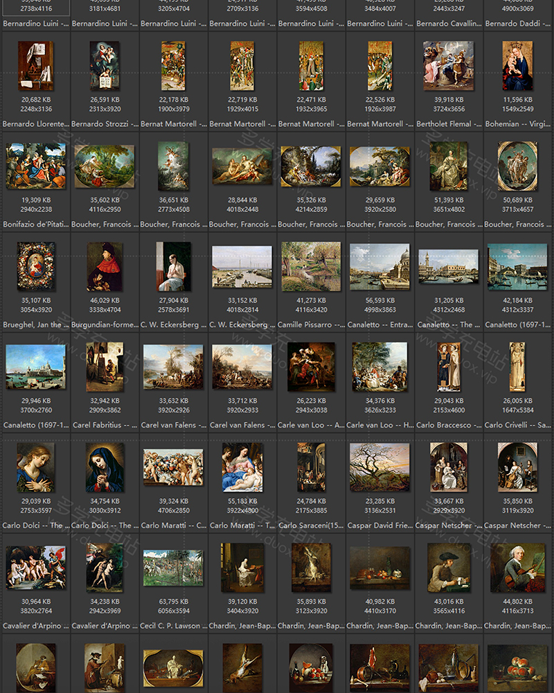 卢浮宫Musée du Louvre 馆藏油画艺术作品合集 2053副 [TIF/68.95GB] B012