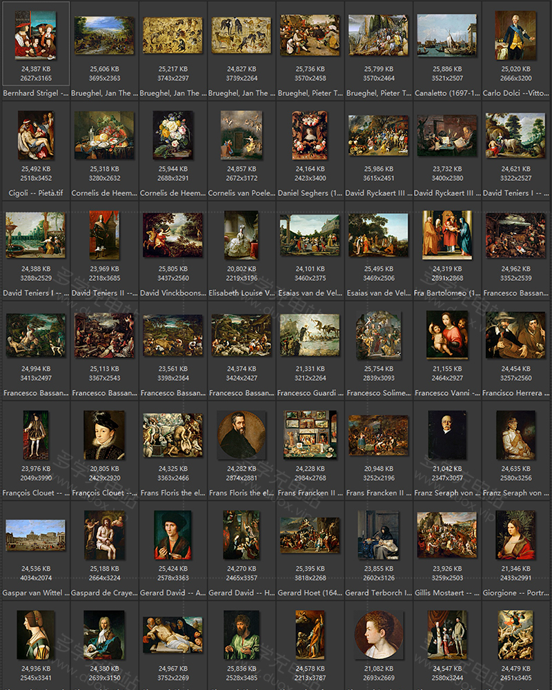 奥地利维也纳艺术史博物馆馆藏油画艺术作品合集 760副 [TIF/17.42GB] B002