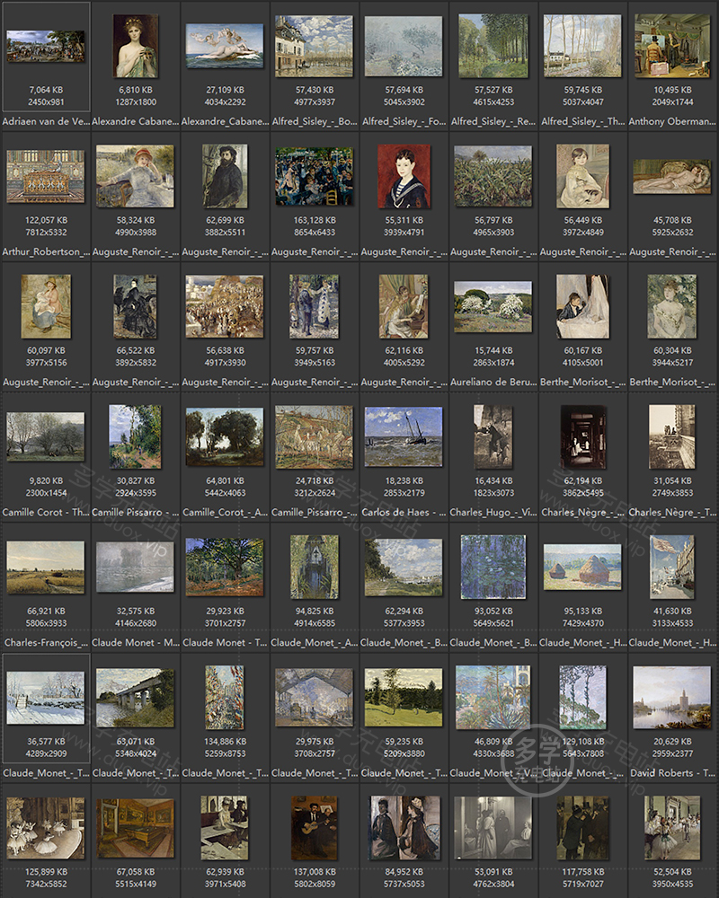 巴黎奥赛博物馆 馆藏油画艺术作品合集 218副 [TIF/11.52GB] B003