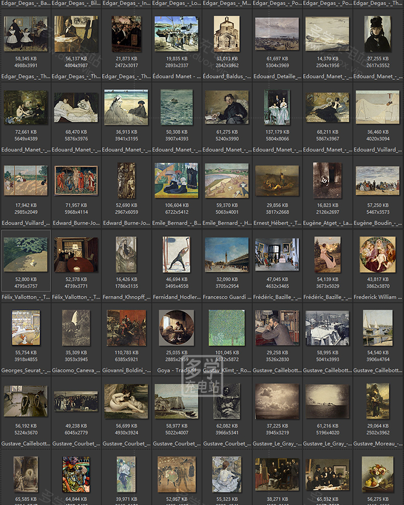 巴黎奥赛博物馆 馆藏油画艺术作品合集 218副 [TIF/11.52GB] B003