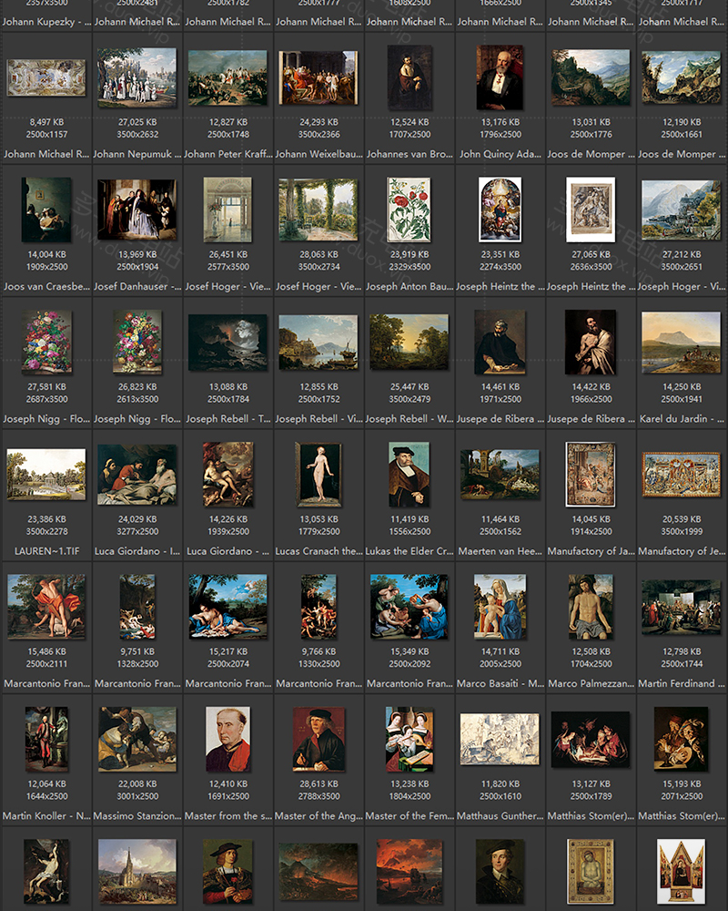 列支敦士登皇家美术馆藏油画艺术作品合集 491副 [TIF/8.32GB] B011