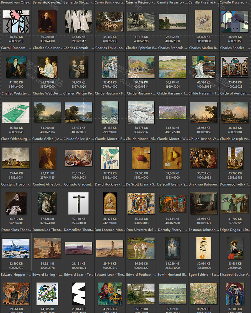 美国阿特金斯博物馆藏油画艺术作品合集 501副 [TIF/18.13GB] B013