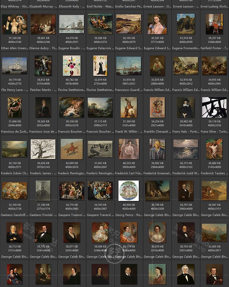 美国阿特金斯博物馆藏油画艺术作品合集 501副 [TIF/18.13GB] B013