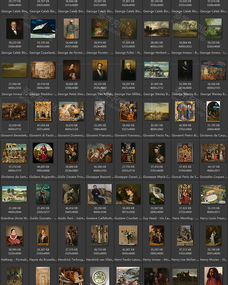 美国阿特金斯博物馆藏油画艺术作品合集 501副 [TIF/18.13GB] B013