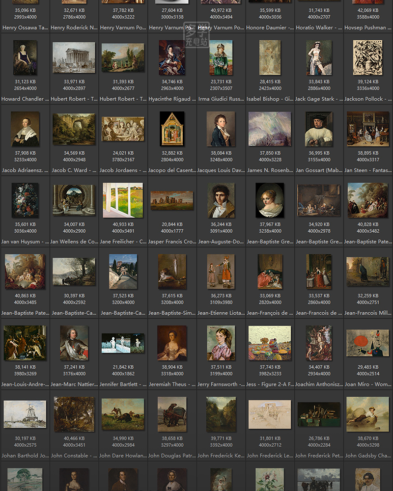 美国阿特金斯博物馆藏油画艺术作品合集 501副 [TIF/18.13GB] B013