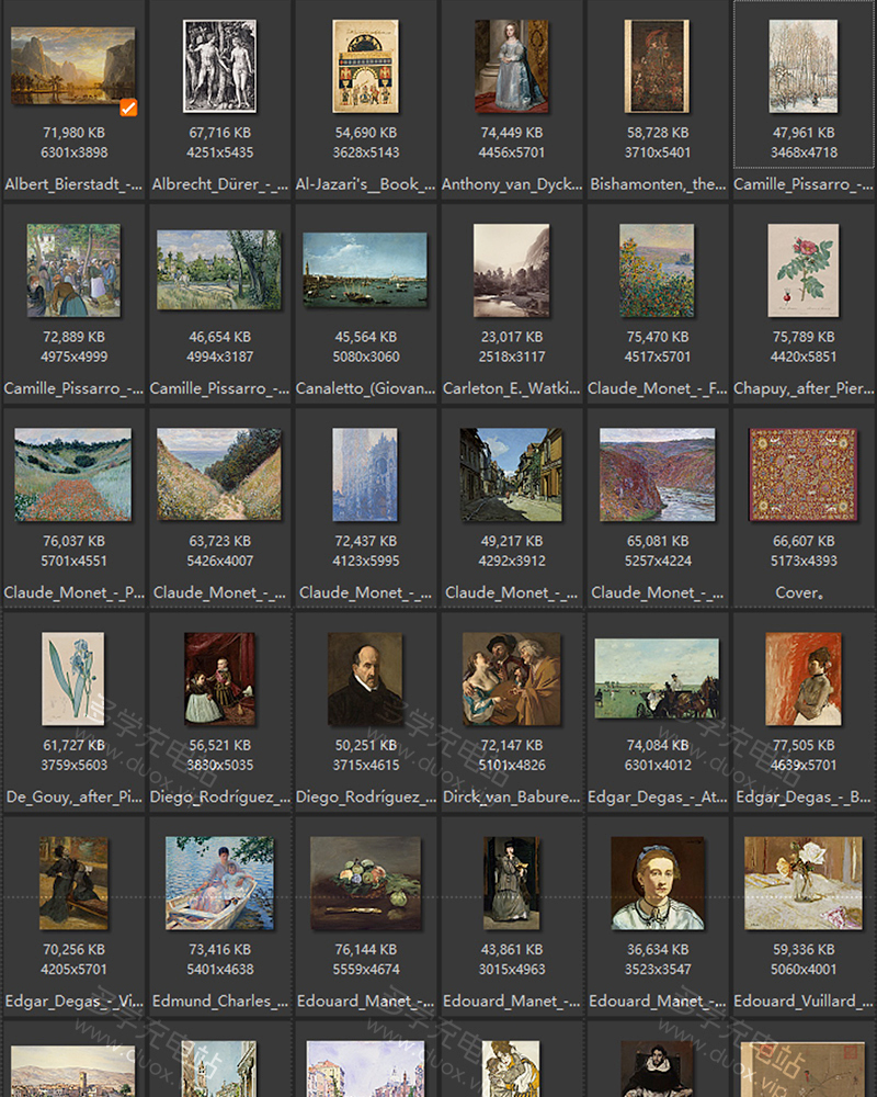 美国波士顿美术馆藏油画艺术作品合集 501副 [TIF/18.13GB] B014