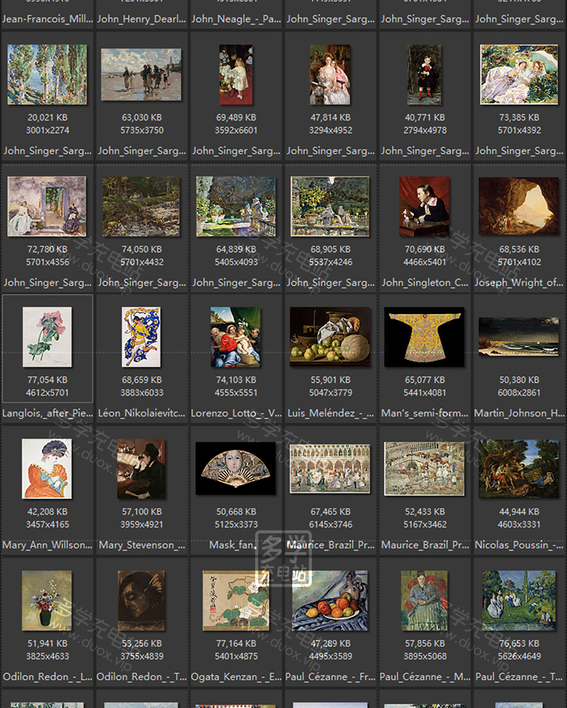 美国波士顿美术馆藏油画艺术作品合集 501副 [TIF/18.13GB] B014