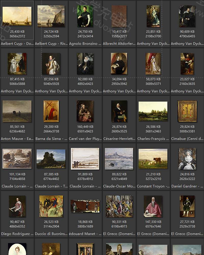 美国弗里克美术馆藏油画艺术作品合集 200副 [TIF/11.08GB] B018