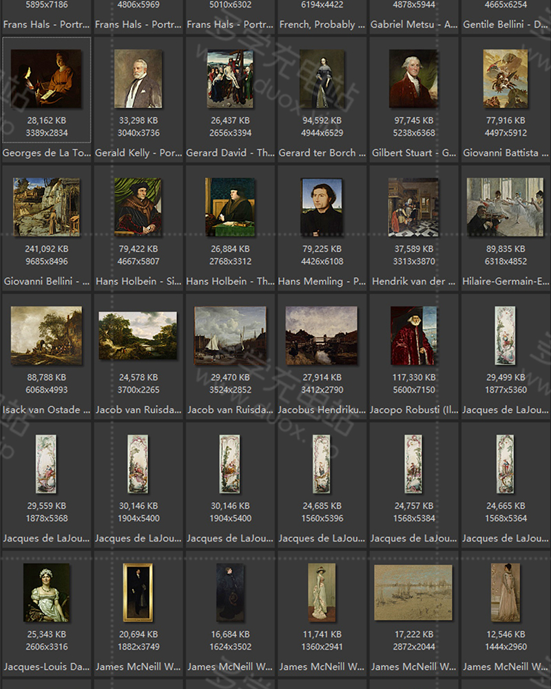 美国弗里克美术馆藏油画艺术作品合集 200副 [TIF/11.08GB] B018