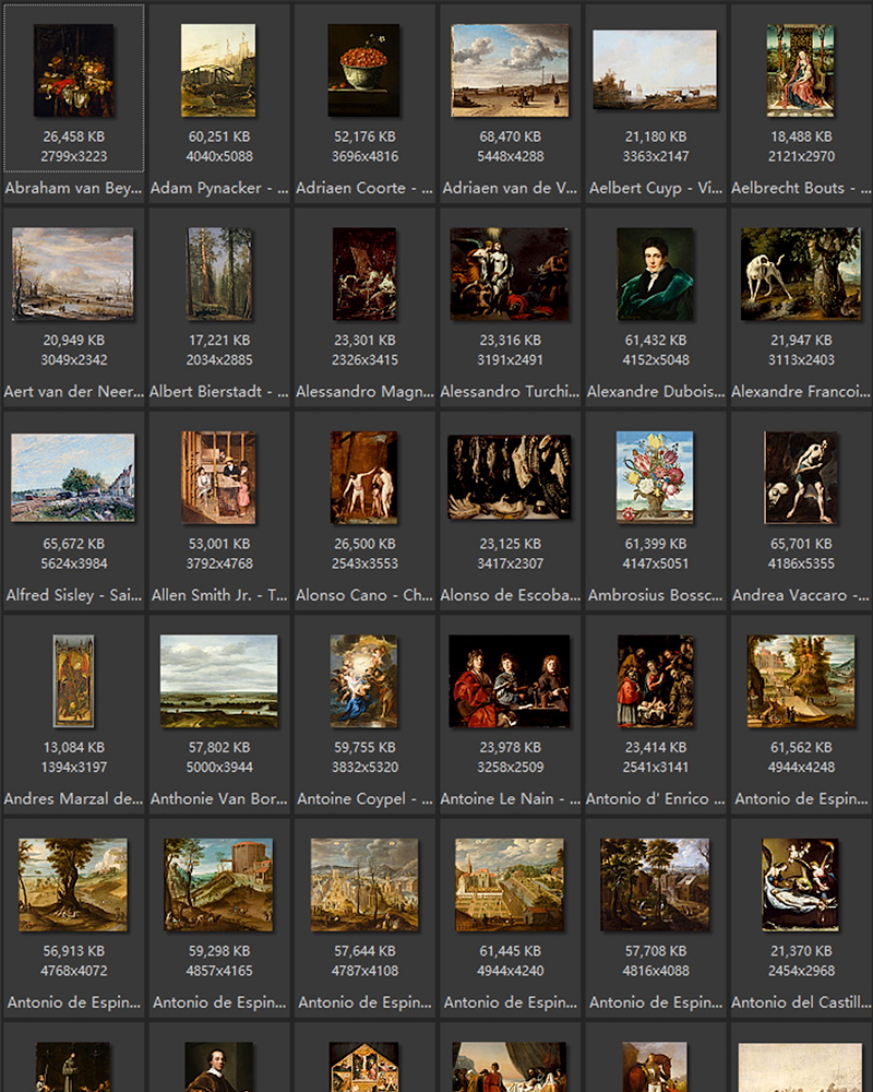 美国洛杉矶国家美术馆藏油画艺术作品合集 279副 [TIF/10.25GB] B022