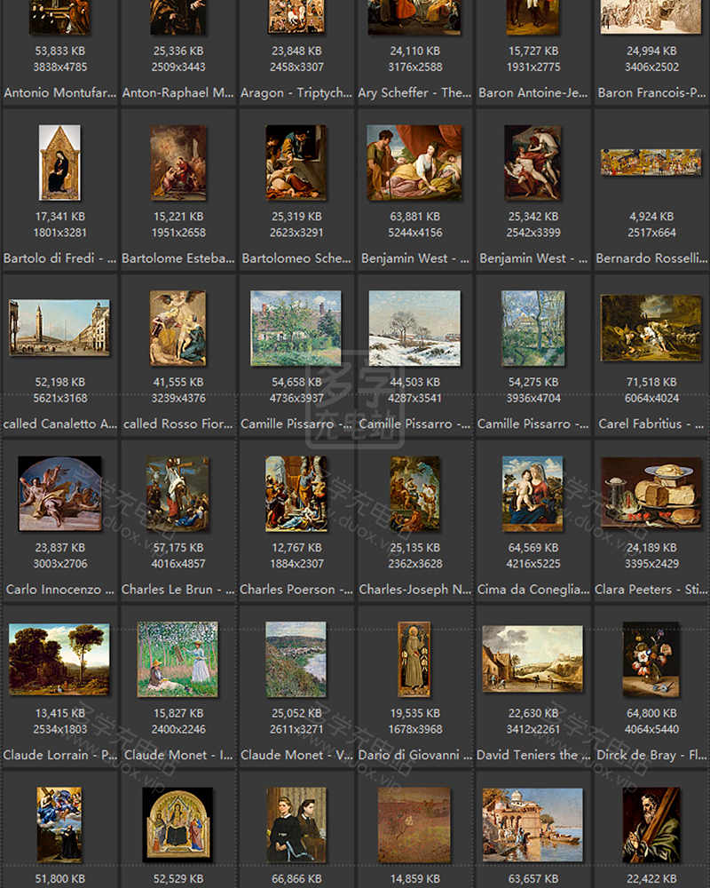 美国洛杉矶国家美术馆藏油画艺术作品合集 279副 [TIF/10.25GB] B022