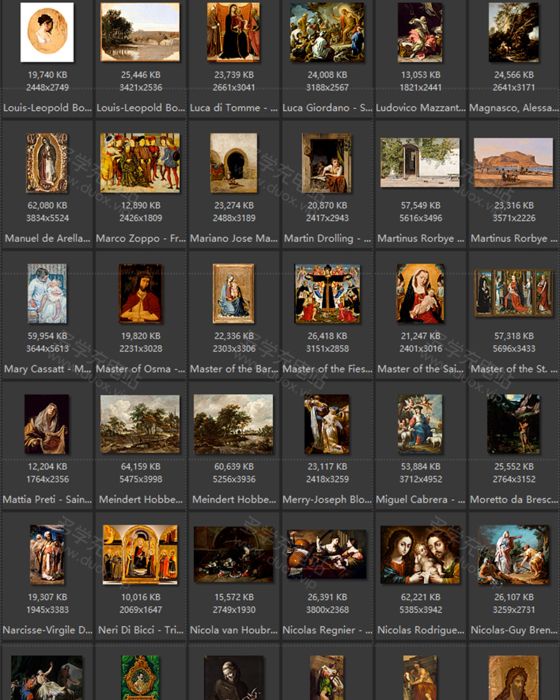 美国洛杉矶国家美术馆藏油画艺术作品合集 279副 [TIF/10.25GB] B022