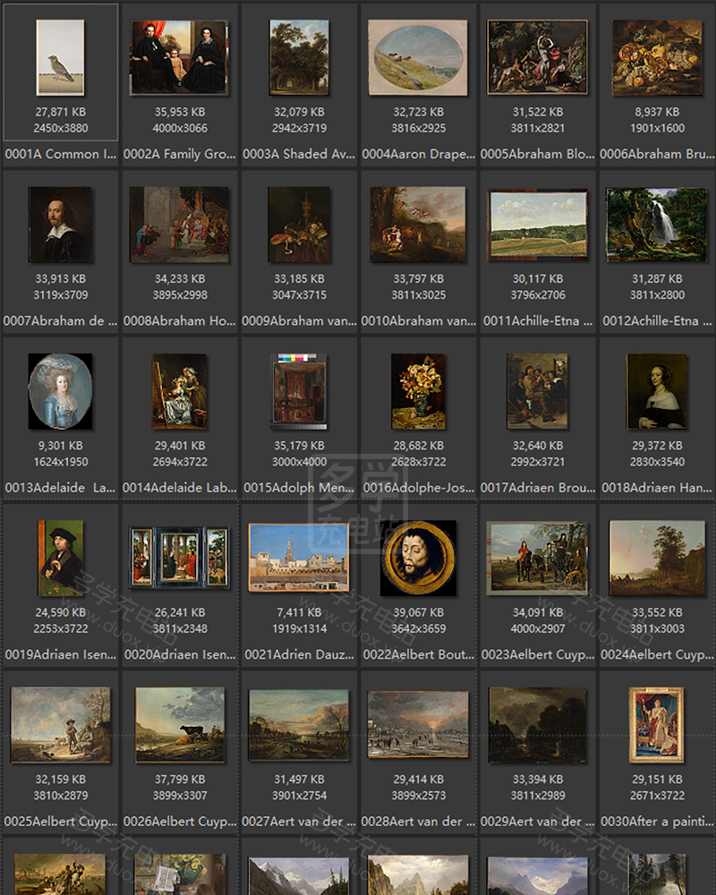 美国纽约大都会美术馆藏油画艺术作品合集 2275副 [TIF/65.47GB] B023